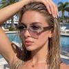 Photochromic Sunglasses Men Women Rimless Square Sun Glasses Leopard Head Metal Frame UV Protection Outdoor Sunscreen Eyewear