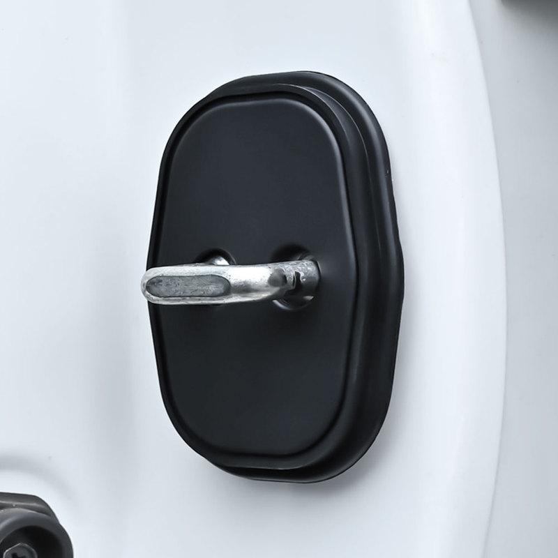 For CITROEN e-C4 - Car Door Shock Absorber Door Lock Protector Silicone Auto Door Lock Latches Cover Accessories