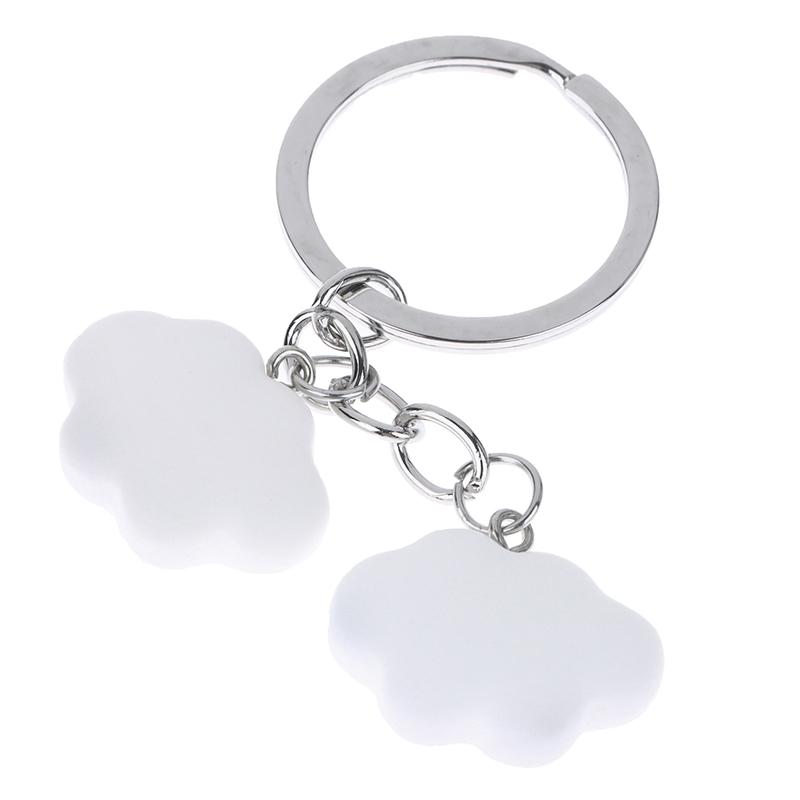 Souvenir Gifts For Women Men Car Key Handbag Pendants Keyring Diy Accessories Cute Resin Clouds Charms Keychain