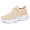 Women Plus Size Platform Sneakers Breathable Anti-Odor Chunky Dad Shoes Comfortable Casual Sports Shoes Lightweight Single Shoes
