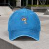 Riding High Vintage Washed Surf Baseball Cap  Adjustable Hook  Loop Duckbill Cap for Unisex  Women