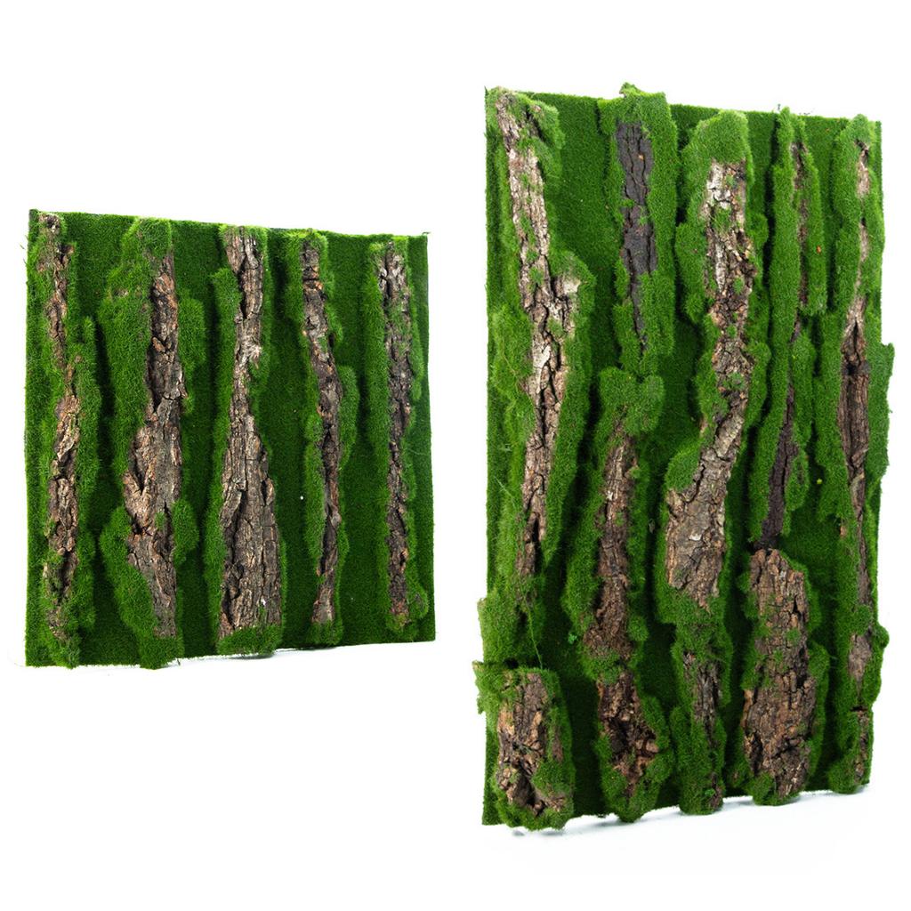 Natural Bark Moss Backdrop Board for Terrariums and Reptile Safe and Mold Resistant Habitats Background for Amphibian