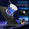 Чехол MagSafe для Samsung Galaxy S24 S23 S22 S21 S20 Ultra Plus Note 20 FE, защитное кольцо для камеры, вращающийся на 360 градусов чехол-подставка