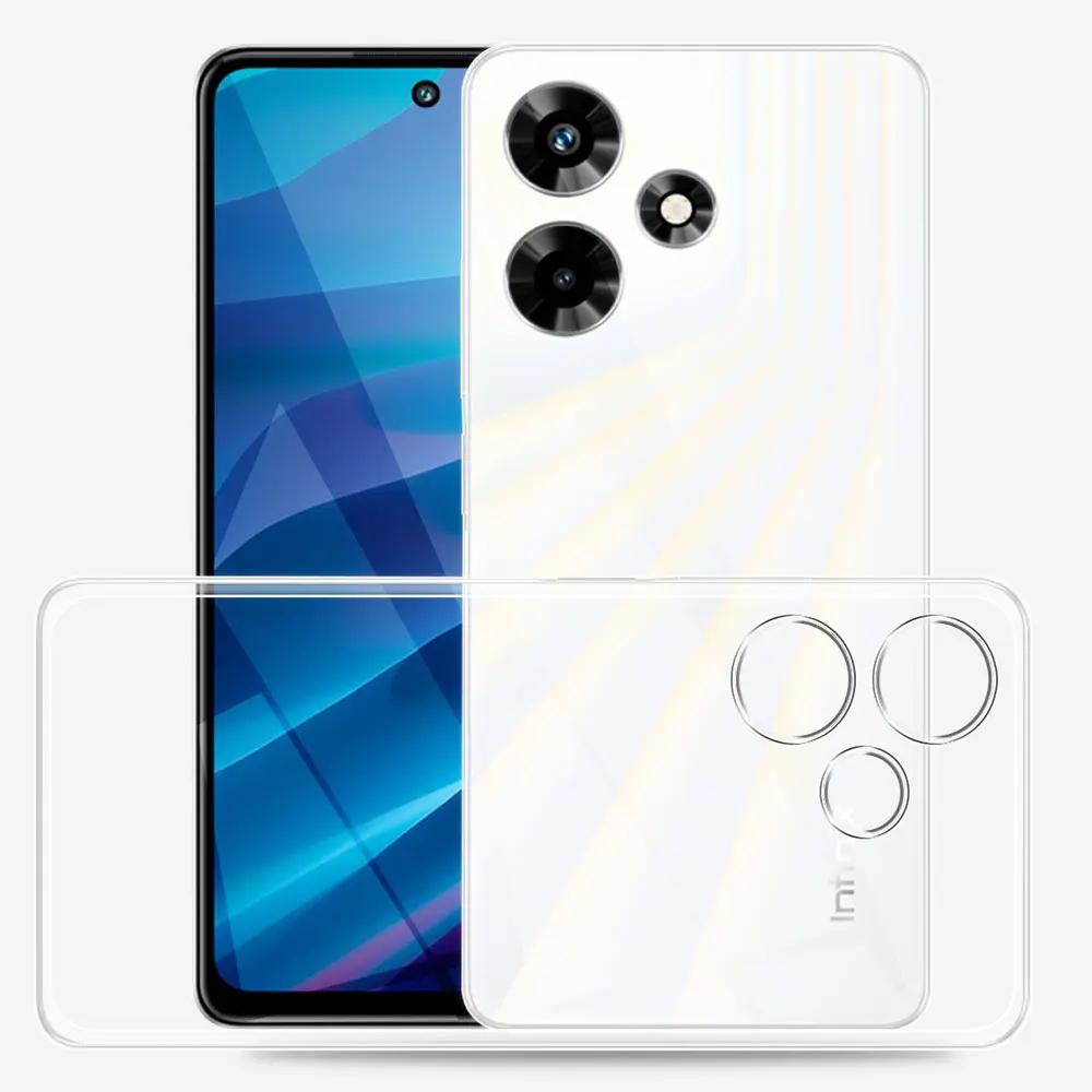 Для Infinix Hot 30 Чехол Прозрачный Силиконовый Мягкий ТПУ Чехол Для Infinix Hot 30i 30i NFC Ударопрочный Funda Для Infinix Hot 30 Play Coque