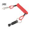 Safety Cable for Boat Trailer 4FT/6FT Breakaway Cable, 4mm Spring Brake Disconnect Wire with Nylon Caravan Pin, 12V Direct Current Towing RV