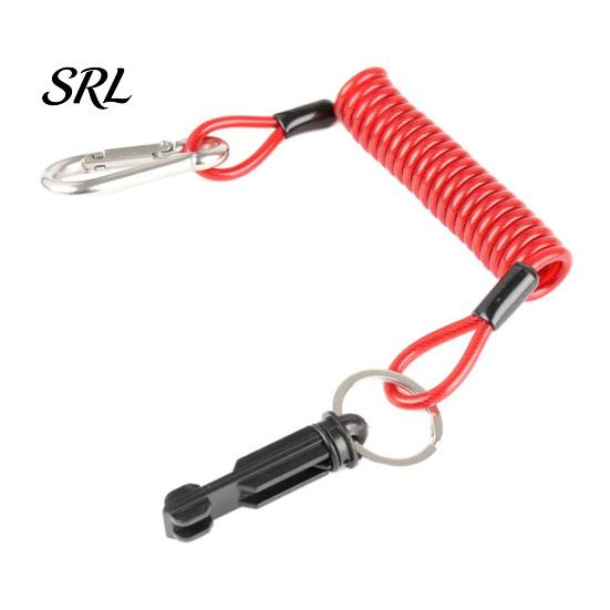 Safety Cable for Boat Trailer 4FT/6FT Breakaway Cable, 4mm Spring Brake Disconnect Wire with Nylon Caravan Pin, 12V Direct Current Towing RV