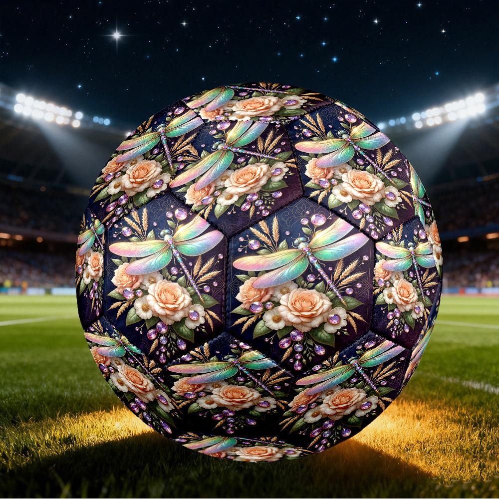 1pc Dragonfly Garden Size 5 Soccer Ball Professional Lightweight Durable Match Training Football Indoor &Outdoor Sports BallTraining Ball y71