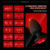 Luminous Devil Tail Silicone Electric Anal Plug LED Wireless Remote Control Vibrator Butt Plug Couple Penetration Adult Sex Toys