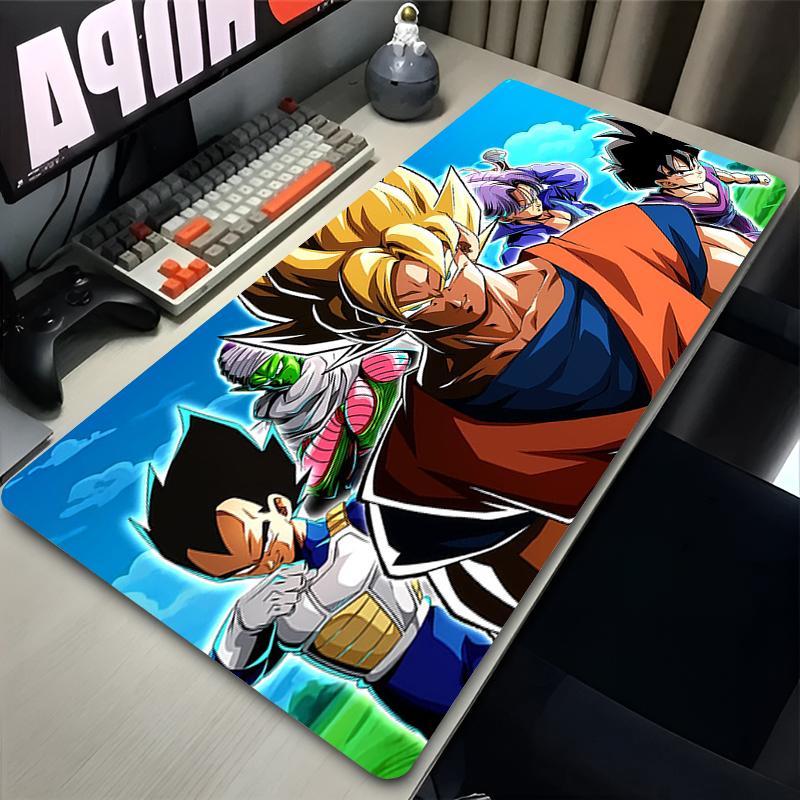 Large E-sports Mouse Pad DBZ Rug Smooth Flexible Rubber Gamer PC Computer Keyboard For CSGO Kawaii Dragon Ball Z Mosuepad