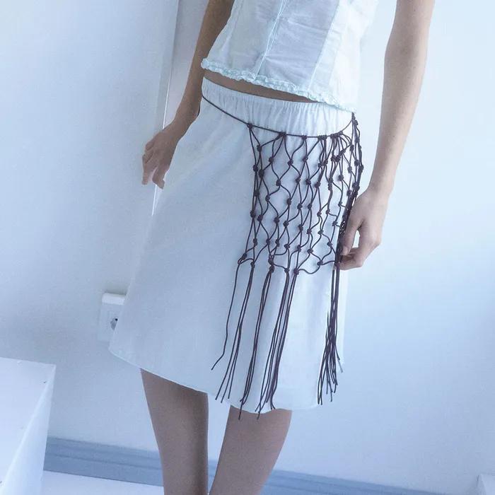 MACRAME BELT (100 WHITE)
