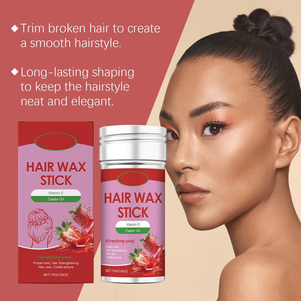 Воск для волос, делающий волосы гладкими и легкими для расчесывания и укладки, натуральный стиль для ломких волос, долговечный воск для волос