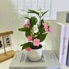 Flower Jasmine Artificial Potted Plant With Rain Flower Stone For Interior Decor