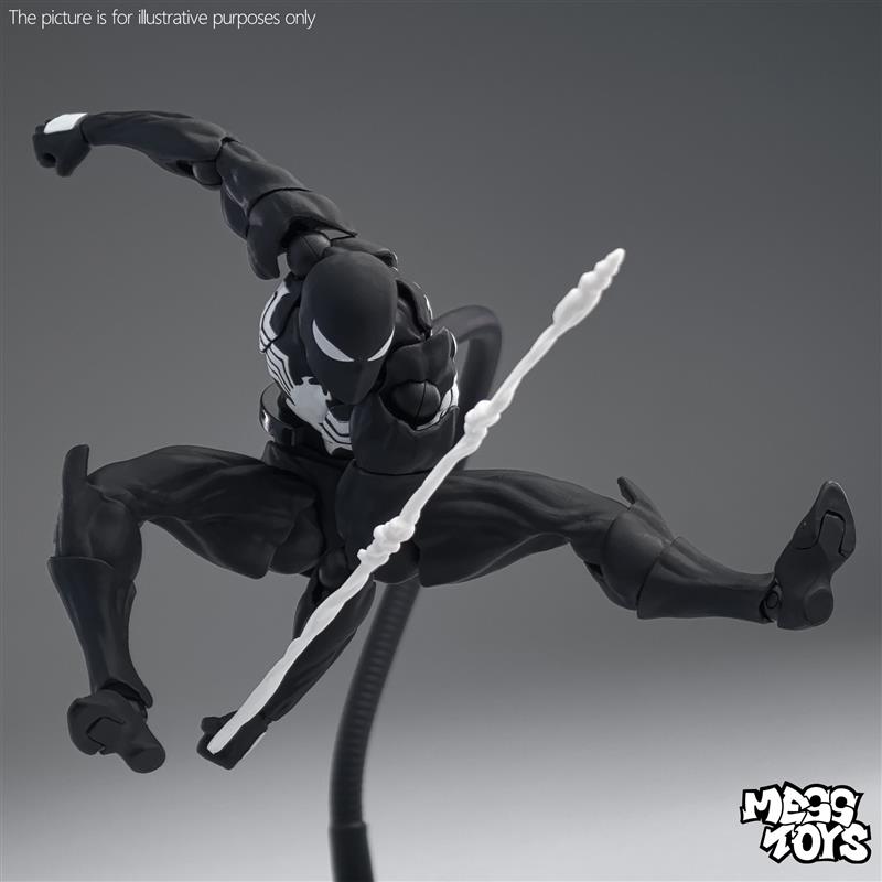 In Stock Messtoys Spiderman Figure Black Symbiote Spider Man Figurine Action Figure Custom Model Gk Statue Collectible Gift Toy