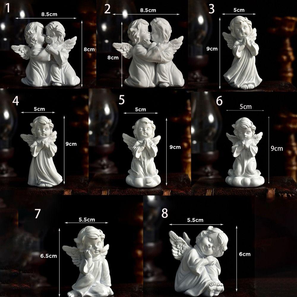 Resin Crafts European Style High Quality Sculpture Flower Fairy Angel Figurine Desktop Ornaments