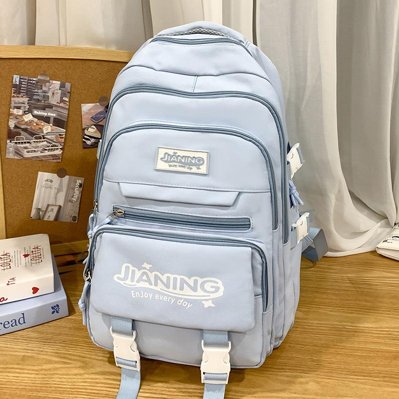 Детские школьные ранцы Ученики начальной школы Девочки Ученики средней школы Большая вместимость Грязеотталкивающий Рюкзак из двух частей