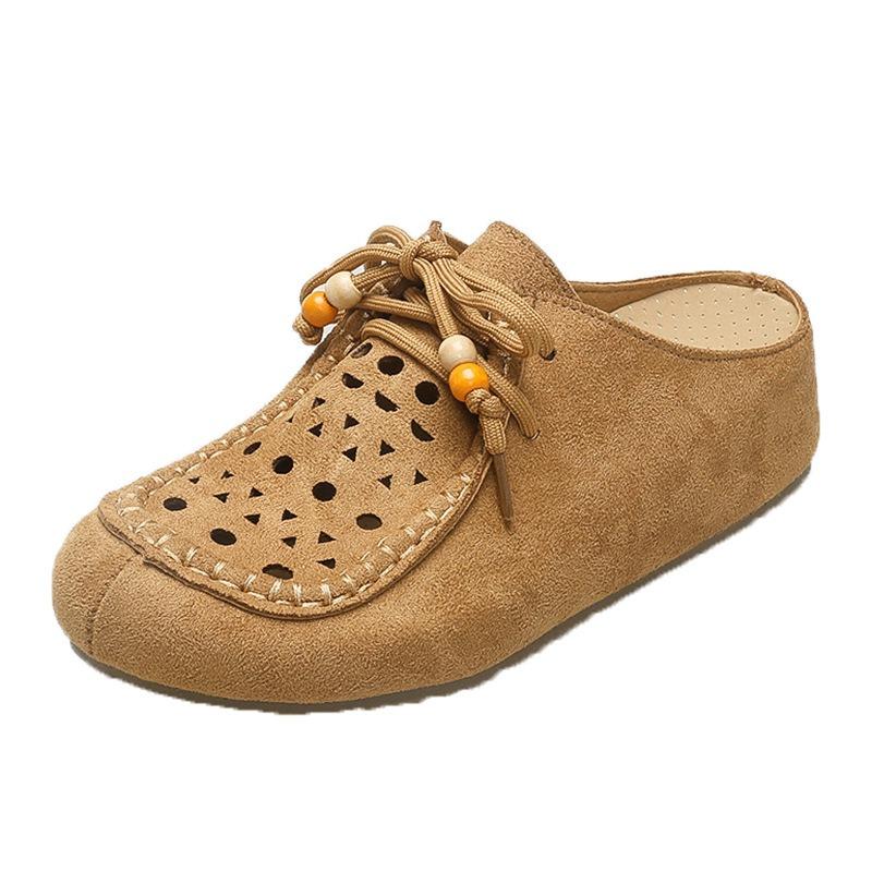 One Pedal and Half Drag Women's New Early Autumn Lazy Casual Fashion Versatile Single Shoes