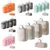 5Pcs Mesh Surface Waterproof Travel Organizer Bag Compression Clothes Storage Bag Home