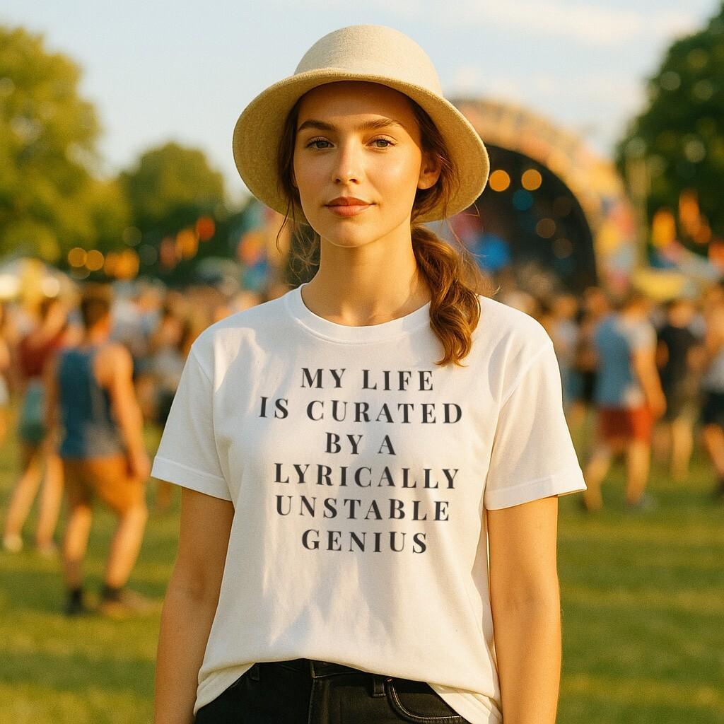 My Life Curated By A Lyrically Unstable Genius T-Shirt Womens Music
