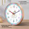 Тихие Детские Учебные Настенные Часы Самодисциплина 24 часа и Отметки Минут Милый Дизайн с Оленем Легко Читать для Малышей Классной Комнаты
