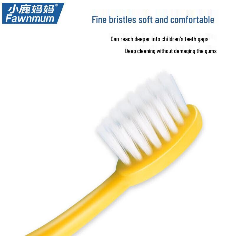 Little Deer Mom Children's Soft Bristle Toothbrush 4-Pack