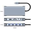 Адаптер USB C HUB Type C 4K 30 Гц HDMI-совместимый VGA RJ45 Lan Ethernet SD/TF PD 87 Вт Док-станция для ноутбука для MacBook Pro Air Разветвитель USB 3.0
