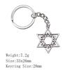 Back To School Personalized Keychains Celtic Hexagram Key Ring Audience Key Ring Material