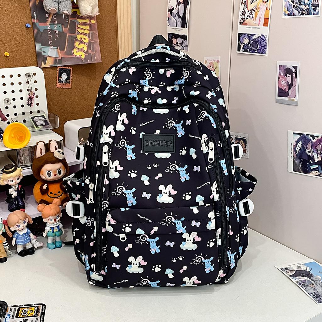 Animal Printed Rabbit Pattern Small Backpack For Girls And Teens Travel Casual