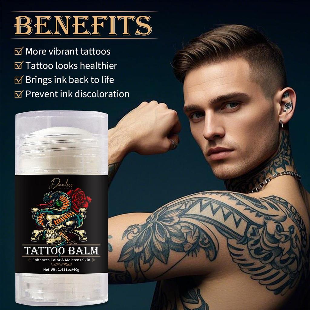 Tattoo Balm - Softens and Conditions Skin, Keeps Ink Vibrant - Applicable To Before & After the Tattoo