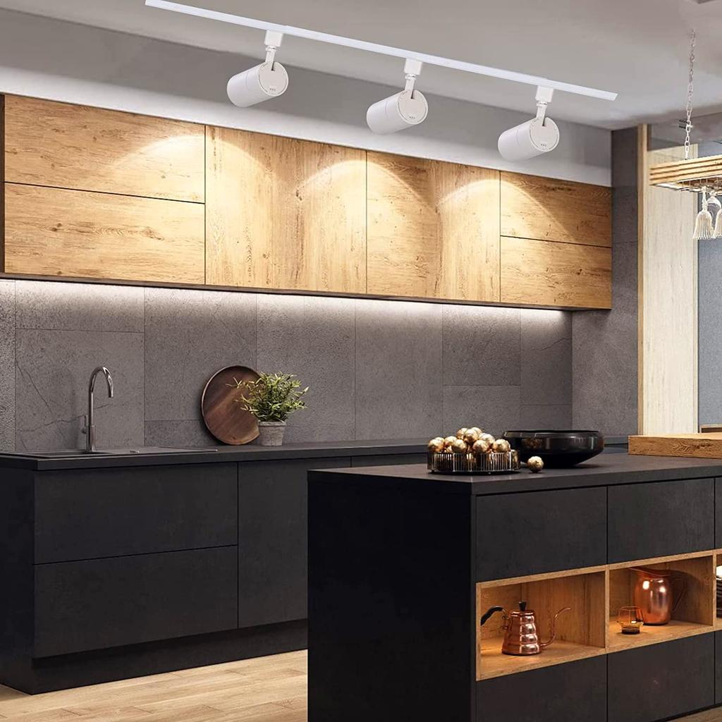 Lighting Rail Spotlight, Daylight White (100W Equivalent), 10W Power Consumption, 1000LM Output, Adjustable Beam Angle, for Home Lighting, Stage