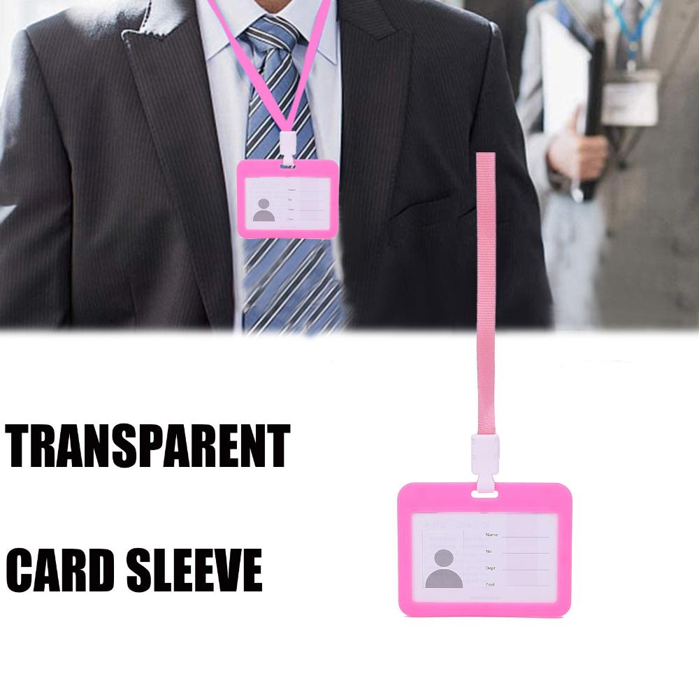 Чехол для удостоверения личности, офисный держатель удостоверения личности, защитный чехол для карты, чехол для держателя бейджа