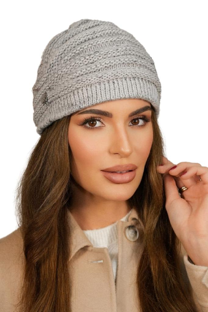 Women' Winter Cap Light Gray Kamea - Cometa