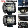60W LED Work Light Bar Spot Flood For Combo  for Pods Offroad Fog Lamp SUV  for ATV UTV