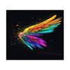 Colorful Gradient Wing Tapestry Wall Hanging Decor Bedroom Living Room Boho Chic Home Art Fabric Banner