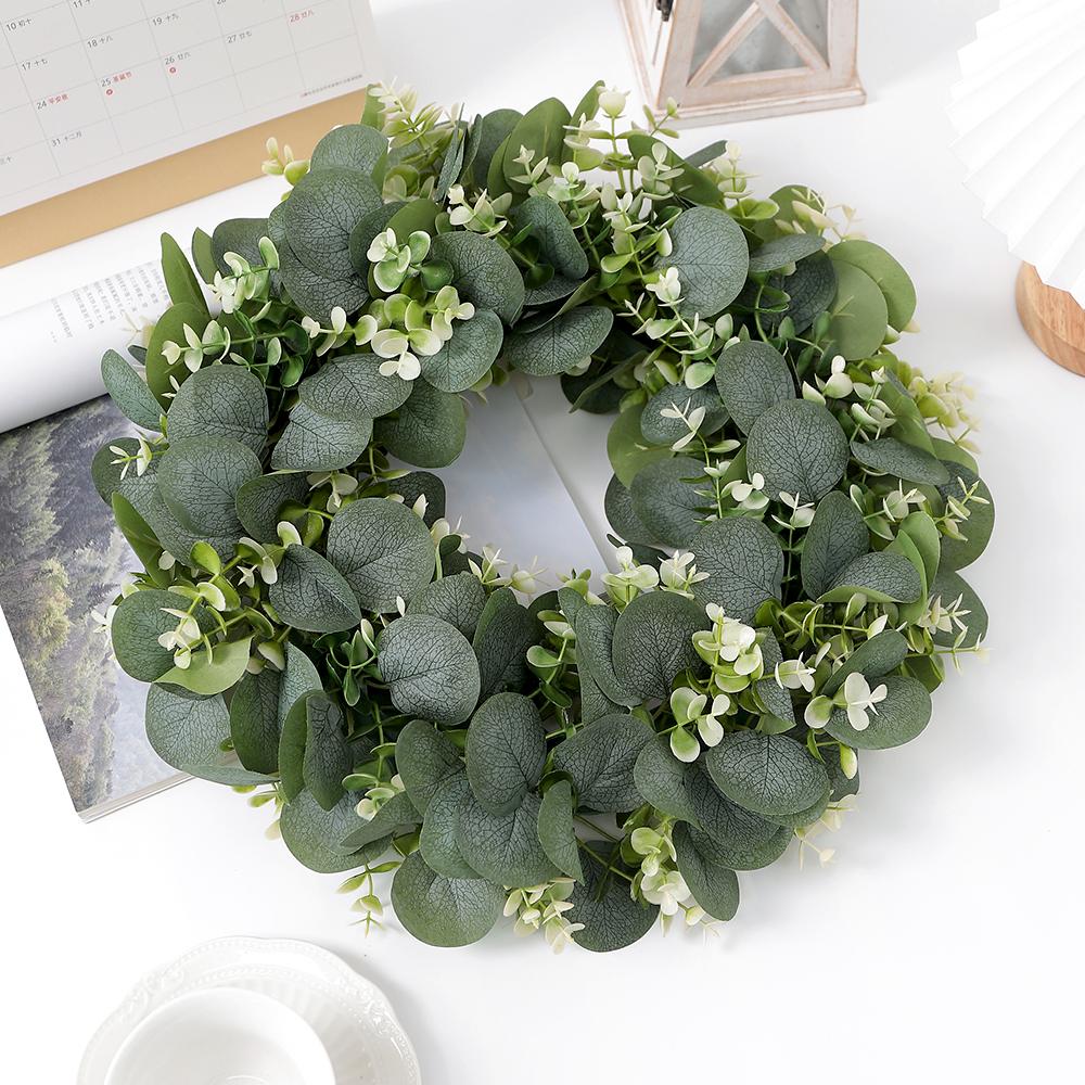 30/40 см искусственная эвкалиптовая гирлянда искусственные растения для домашнего декора настенные двери окна венок сад свадебное украшение