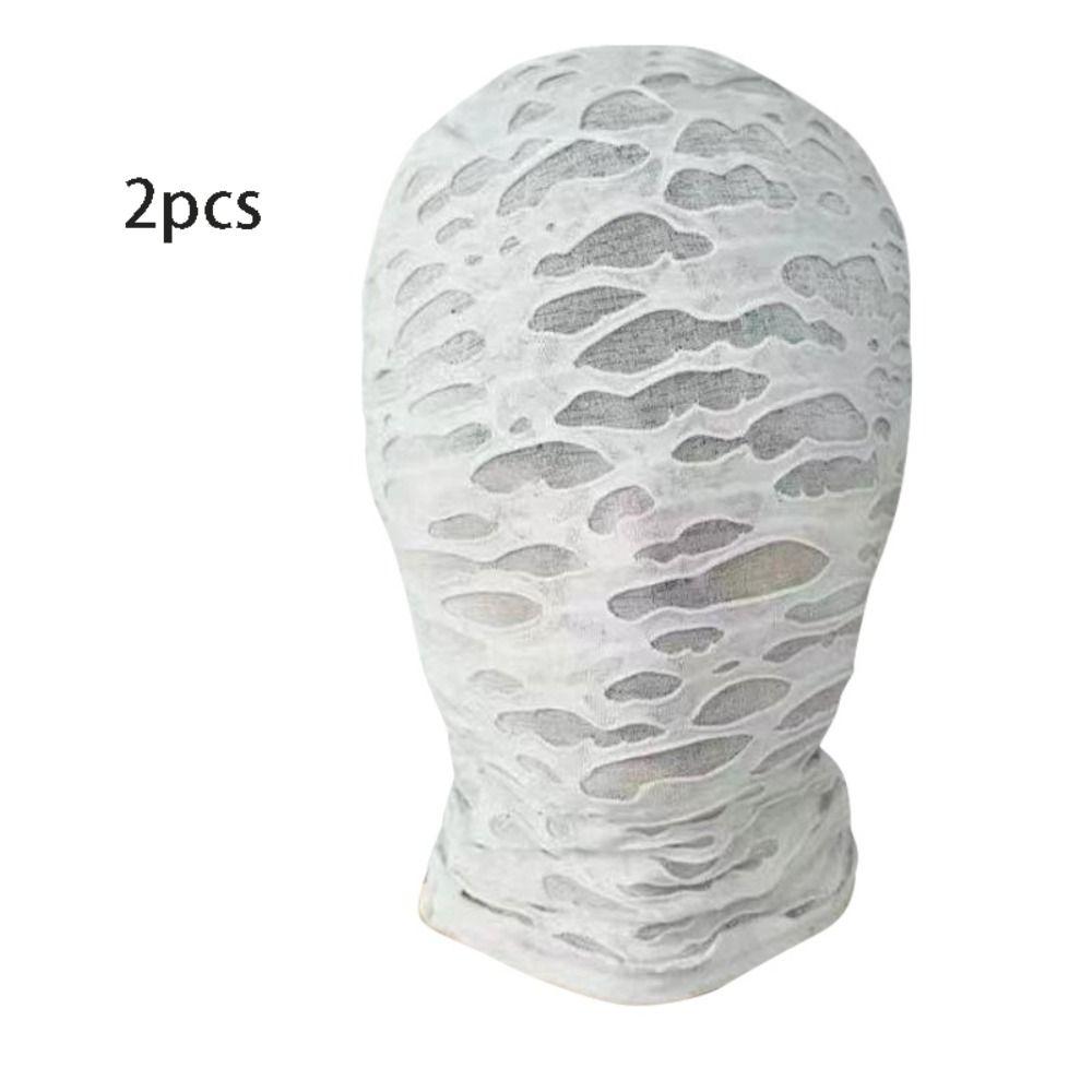 2 шт. Новая маска-капюшон для косплея, тонкая, дышащая, реквизит для косплея, аксессуары для Фестиваля призраков, костюмы на Хэллоуин, головной убор для косплея