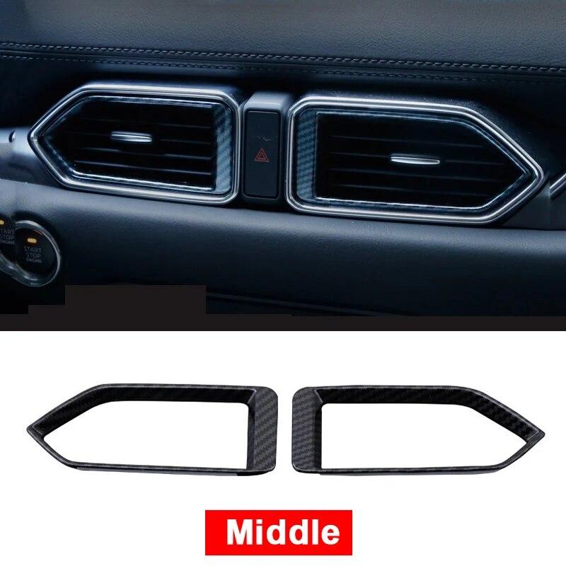 For Mazda CX-5 CX5 CX 5 2017 2018 Car Dashboard Air Vent Trim Cover Outlet Bezel Frame Garnish Molding Surround