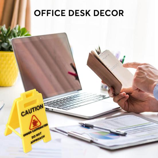 Caution Overstimulated Desk Sign Do Not Approach Office Desk Sign Workspace Cubicle