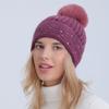Новая осенне-зимняя бархатная утолщенная вязаная шапка из мягкого искусственного кроличьего меха, модный теплый и ветрозащитный берет