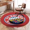 FC Bayern Pattern Round Rug, Indoor/Outdoor Mat, for Picnic, Gameroom, Bedroom, Office, Living Room, Home Decor Carpet, Birthday Gift