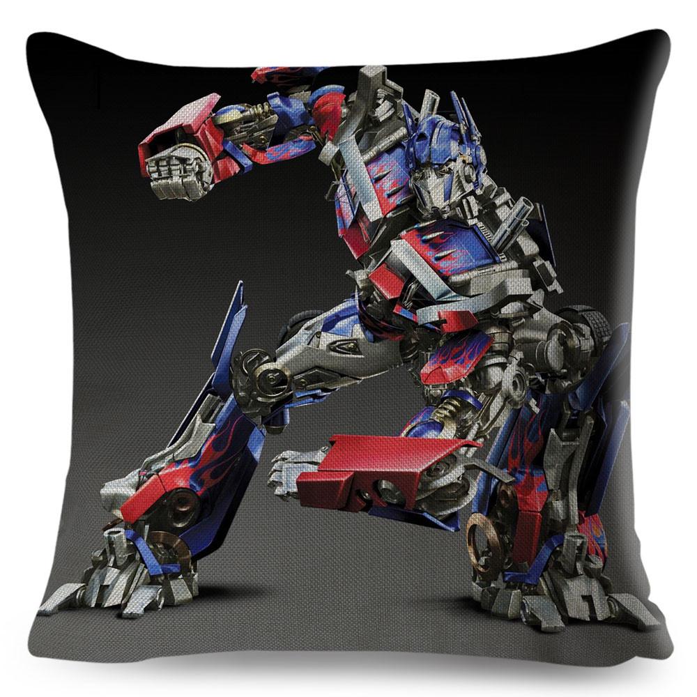 Classic Movie Pillowcase Cushion Cover for Sofa Home Car Decor Cartoon Transformation Polyester Pillow Case xcm