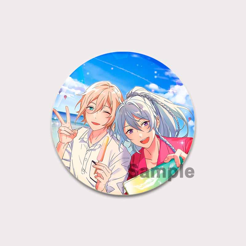 32/44/58 мм Аниме Ensemble Stars Pin Мультяшная фигурка Wataru Hibiki Брошь Креативный милый художественный значок для рюкзака Декор Фанаты Коллекция Подарки