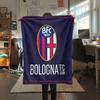 AS Bologna Calcio  Print Flannel Blanket, High quality Comfortable for All Seasons, Home Decor, Warmth and Comfort