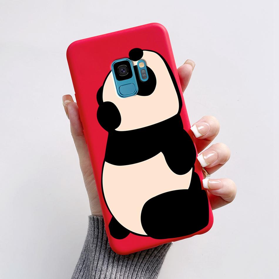 Case For Samsung Galaxy S9 S 9 Plus Phone Cover Cute Cat Cartoon Bear Frog Soft TPU Coque For Samsung S9 Bumper S9+ S9PLUS Funda