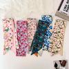 New Luxury Brand Scarf Flowers Printing Women Scarf Bag Hair Skinny Silk Scarves Lady Foulard Neckerchief Headband Neck Scarves