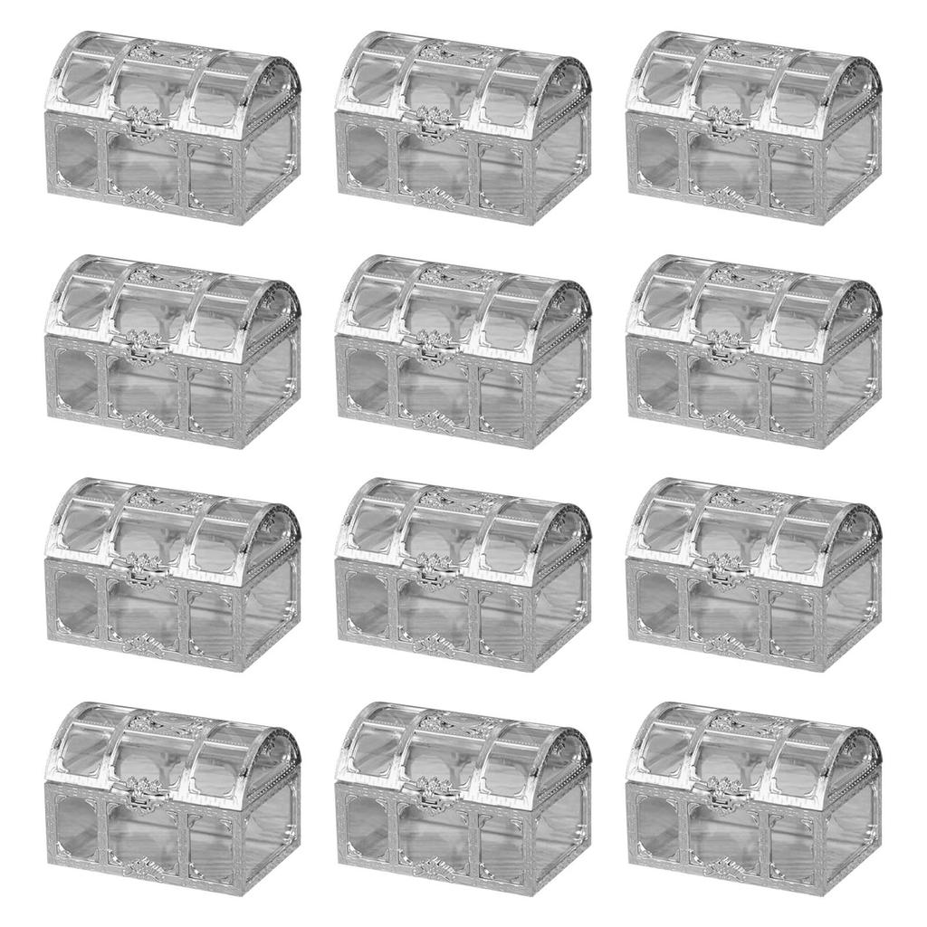 Серебряные/Золотые Конфетные Коробки Прозрачная Банка Подарочные Банки для Хранения Контейнеры Идеально подходят для Вечеринки Дня Рождения Свадьбы Подарочная Коробка-Сокровищница