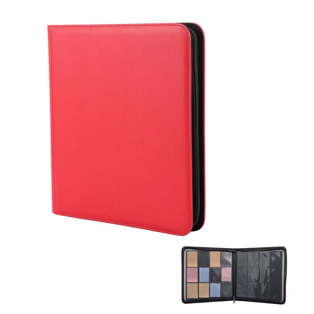 Коллекционный альбом-папка для карт 480 карманов 12 карманов Большая вместимость Обложка из ПУ-кожи Альбом-папка для коллекционных карт