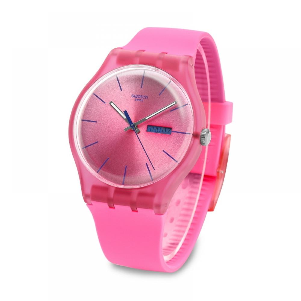 Swatch Suop700 Розовый бунтарь Публичные уретановые часы