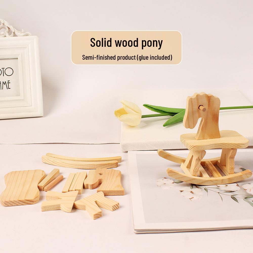 Детский набор для столярных работ: Модель Маленького Дома - Полуготовый Коттедж для Рукодельных Родительско-Детских Проектов