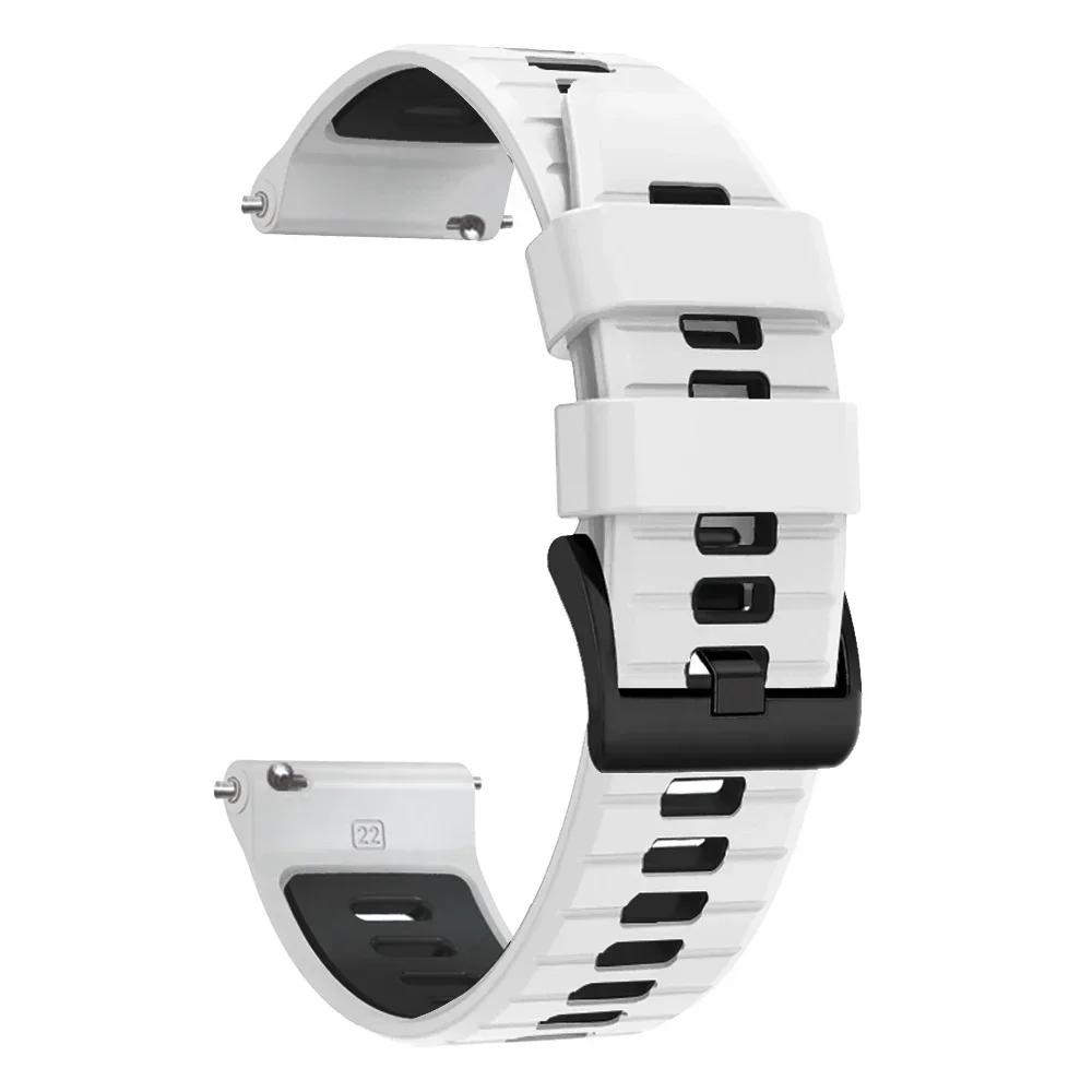 Спортивный силиконовый ремешок для TicWatch Pro 3 Ultra Ремешок для E3 E2 S2 Pro X GTW 2021 Браслет для умных часов 20 мм 22 мм Мягкая петля Ремешок для часов
