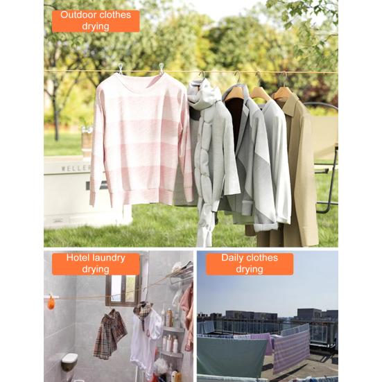 10 м портативная выдвижная бельевая веревка прочная втягивающаяся веревка для белья гостиничная ванная комната прачечная